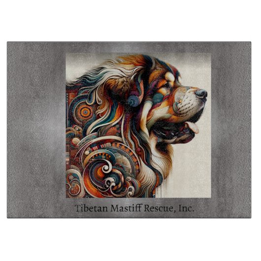 Farbige TM Head Cutting Board Schneidebrett (Vorderseite)