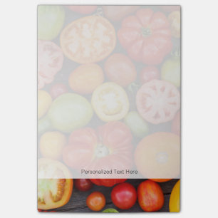 Farbige Tomaten Post-it Klebezettel