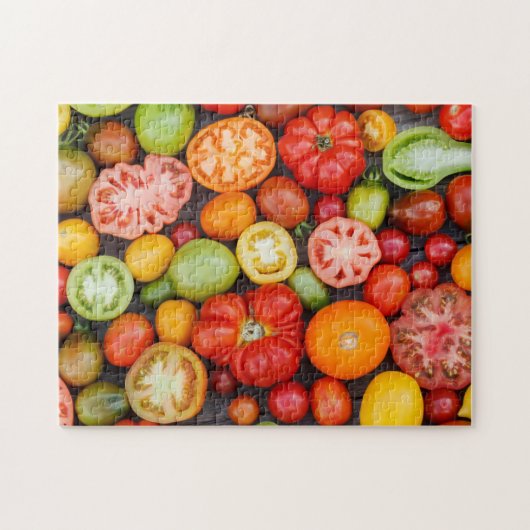Farbige Tomaten Puzzle (Horizontal)