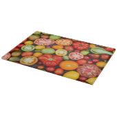 Farbige Tomaten Schneidebrett (Ecke)