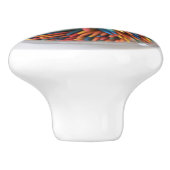 Farbige Toothpicks-Keramik Keramikknauf (Seitenansicht)