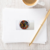 Farbige Toothpicks Labels Adressaufkleber (Insitu)