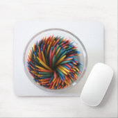 Farbige Toothpicks Mousepad (Mit Mouse)