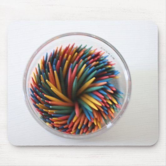 Farbige Toothpicks Mousepad (Vorne)