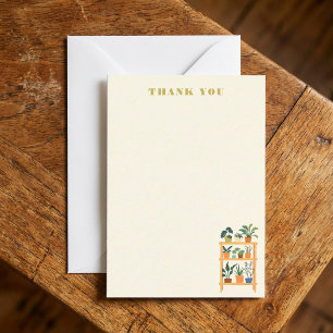 Farbige Töpfe aus Pflanze Mitteilungskarte