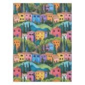 Farbige toskanische Häuser Tischdecke (Vorderseite)