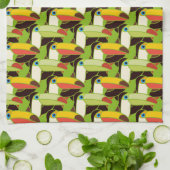 Farbige Toucans Geschirrtuch (Gefaltet)