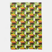 Farbige Toucans Geschirrtuch (Vertikal)