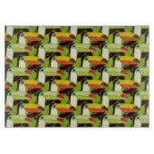 Farbige Toucans Schneidebrett (Vorderseite)