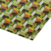 Farbige Toucans Schneidebrett (Ecke)