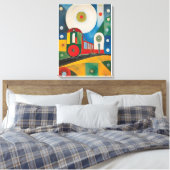 Farbige Train Abstrakt Art Malerei Leinwanddruck (Insitu (Schlafzimmer))