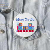 Farbige Train Baby Shower Mommy Button Taste (Beispiel)