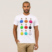 Farbige Tränke Herren T-Shirt (Vorne ganz)