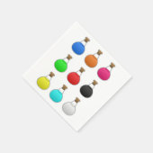 Farbige Tränke Papier Napkins Serviette (Ecke)