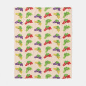 Farbige Trauben Fleecedecke (Vorderseite)