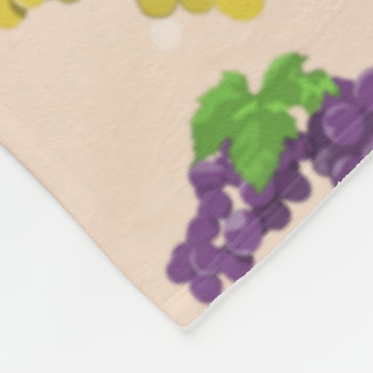 Farbige Trauben Fleecedecke (Ecke)