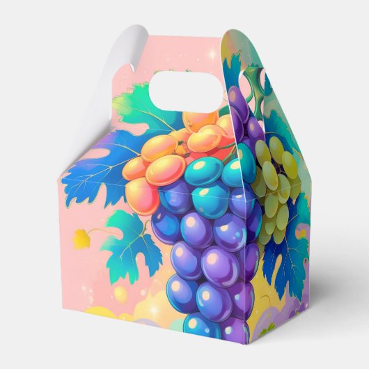 Farbige Trauben Geschenkschachtel (Rückseite)