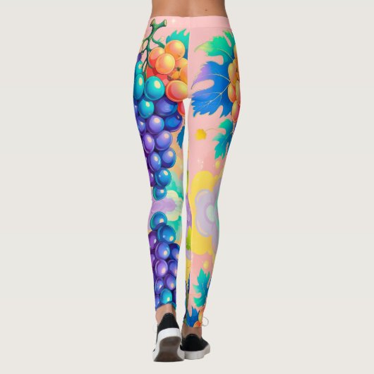 Farbige Trauben Leggings (Rückseite)