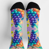 Farbige Trauben Socken (Oben)