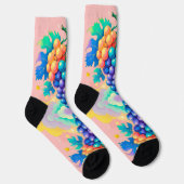 Farbige Trauben Socken (Rechts)
