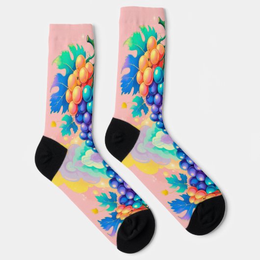 Farbige Trauben Socken (Rechts)
