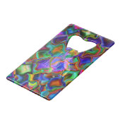 Farbige Träume Kreditkarten Flaschenöffner (Rückseite Schrägansicht)