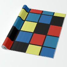 Farbige, trendy Tiles Blue Yellow Red