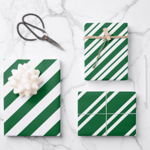 Farbige Trennstrippmuster mit mehrfachem Taschenst Geschenkpapier Set