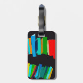 Farbige Treppe Gepäckanhänger (Rückseite vertikal)