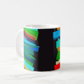 Farbige Treppe Kaffeetasse (Vorderseite Links)