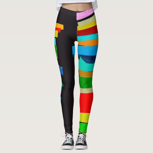 Farbige Treppe Leggings (Vorderseite)