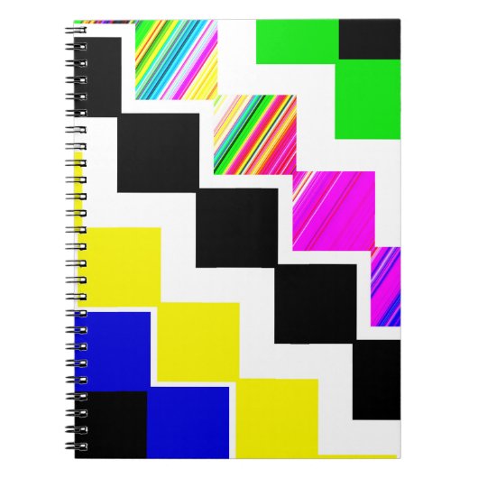 Farbige Treppe Notizblock (Vorderseite)