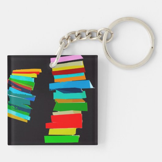 Farbige Treppe Schlüsselanhänger (Rückseite)