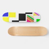 Farbige Treppe Skateboard (Horizontal)