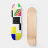 Farbige Treppe Skateboard (Vorderseite)