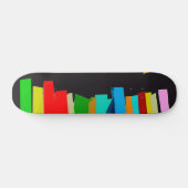 Farbige Treppe Skateboard (Horizontal)