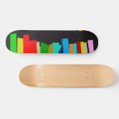 Farbige Treppe Skateboard (Horizontal)