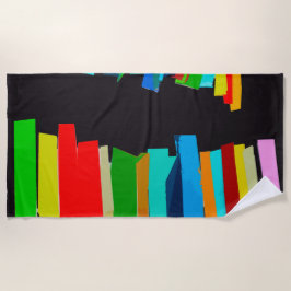 Farbige Treppe Strandtuch