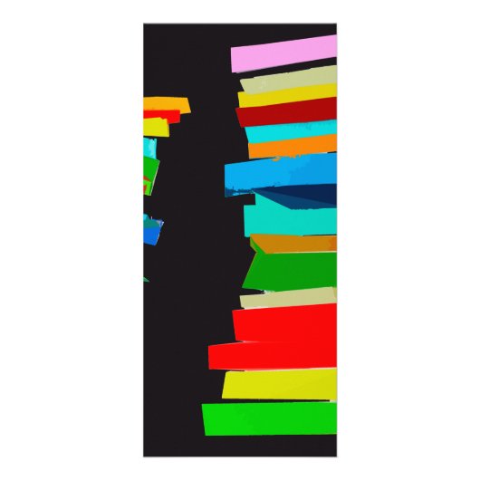 Farbige Treppe Werbekarte (Hinten)