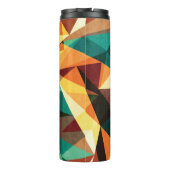 Farbige Triangle-Holzeffekt-Textur Thermosbecher (Rückseite)