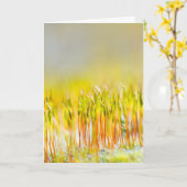 Farbige Triebe Karte (Gelbe Blume)
