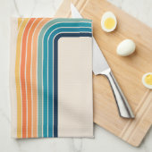 Farbige Triple-Retro-Arkaden Geschirrtuch (Viertel Falte)