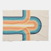 Farbige Triple-Retro-Arkaden Geschirrtuch (Horizontal)