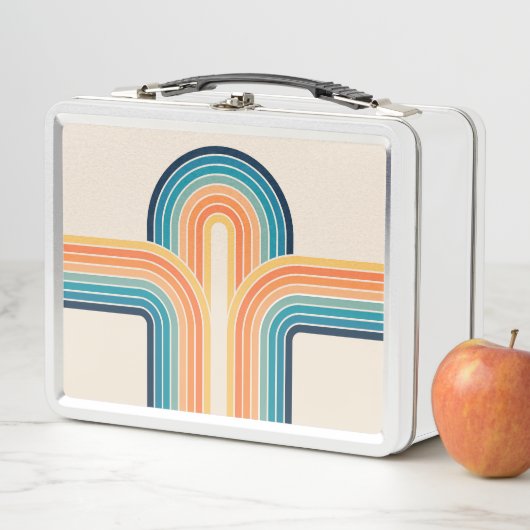 Farbige Triple-Retro-Arkaden Metall Brotdose (Beispiel)