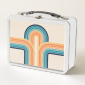 Farbige Triple-Retro-Arkaden Metall Brotdose (Vorderseite)