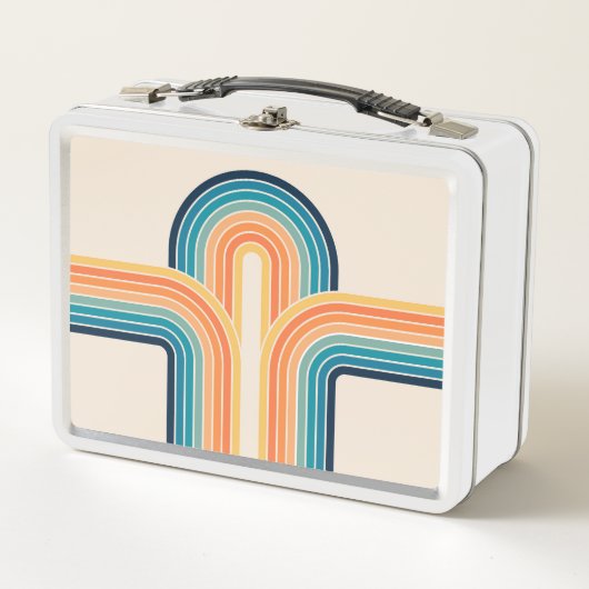 Farbige Triple-Retro-Arkaden Metall Brotdose (Vorderseite)