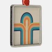 Farbige Triple-Retro-Arkaden Ornament Aus Metall (Rechts)