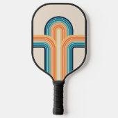 Farbige Triple-Retro-Arkaden Pickleball Schläger (Rückseite)