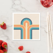 Farbige Triple-Retro-Arkaden Serviette (Beispiel)