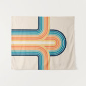 Farbige Triple-Retro-Arkaden Wandteppich (Vorderseite (Horizontal))